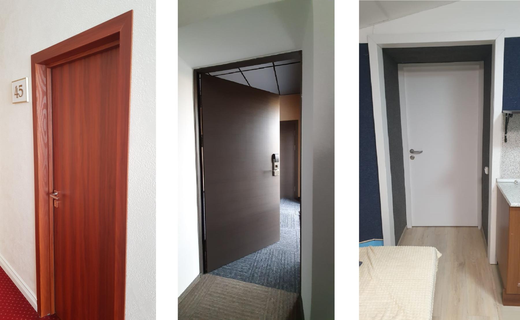Двери производства Ostium Doors, установленные в мотелях, хостелах, гостевых домах